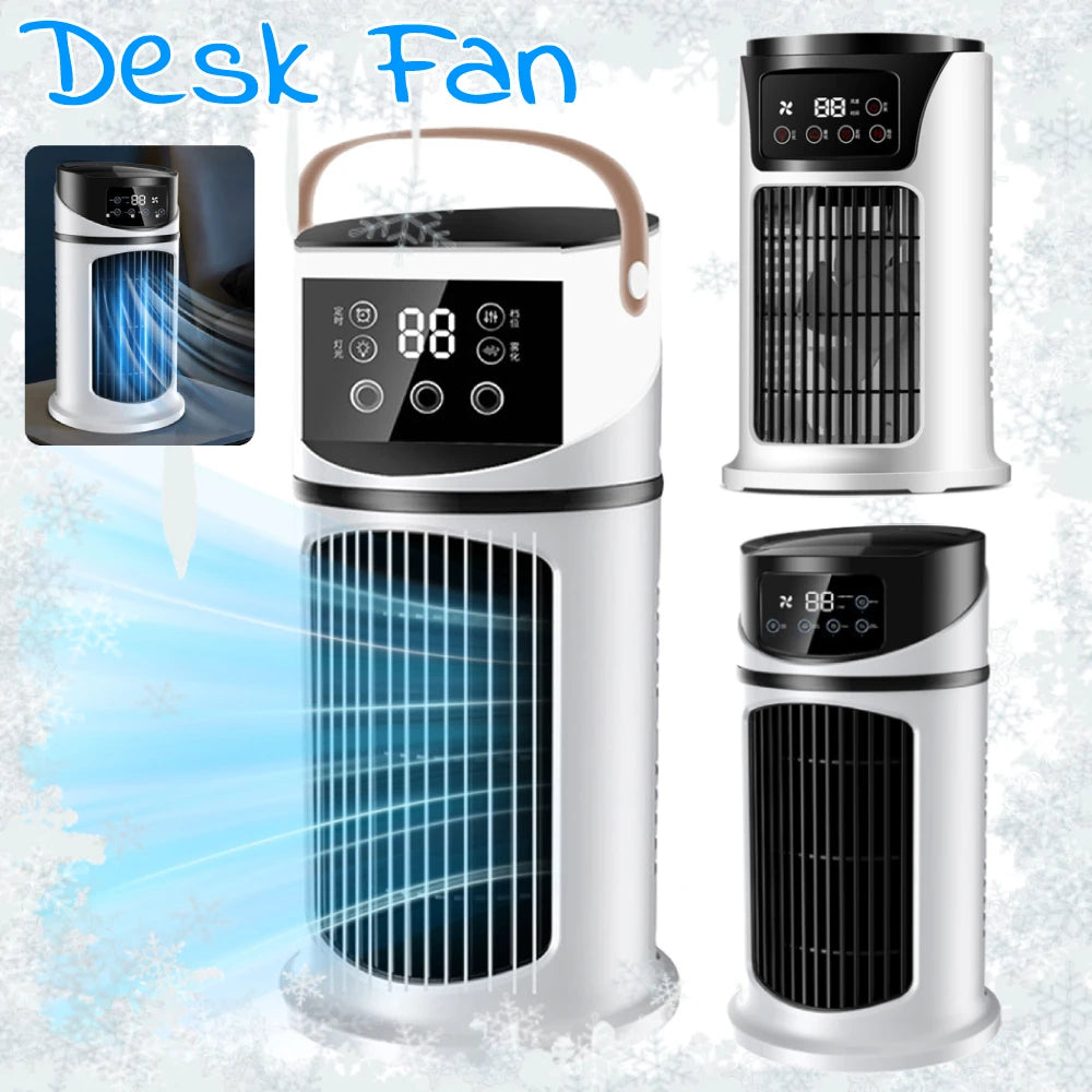Quiet Desk Fan With Humidifier And Air Cooler For Office