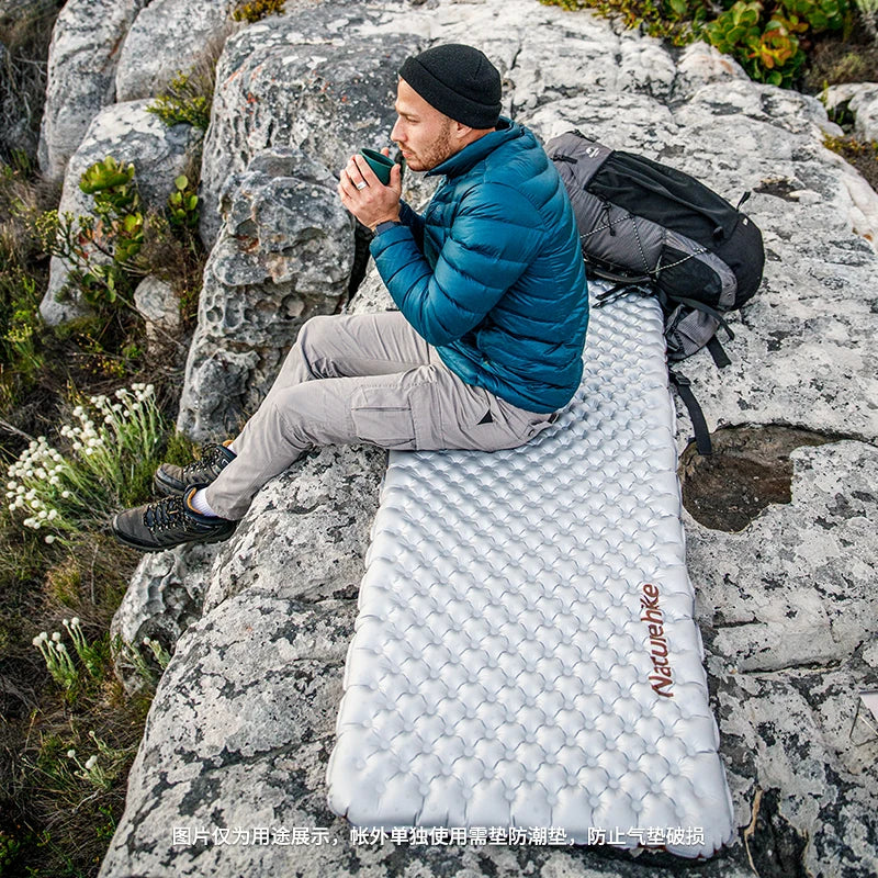 Nature hike Inflatable Ultralight Portable Folding Warm Mat Bed Pad