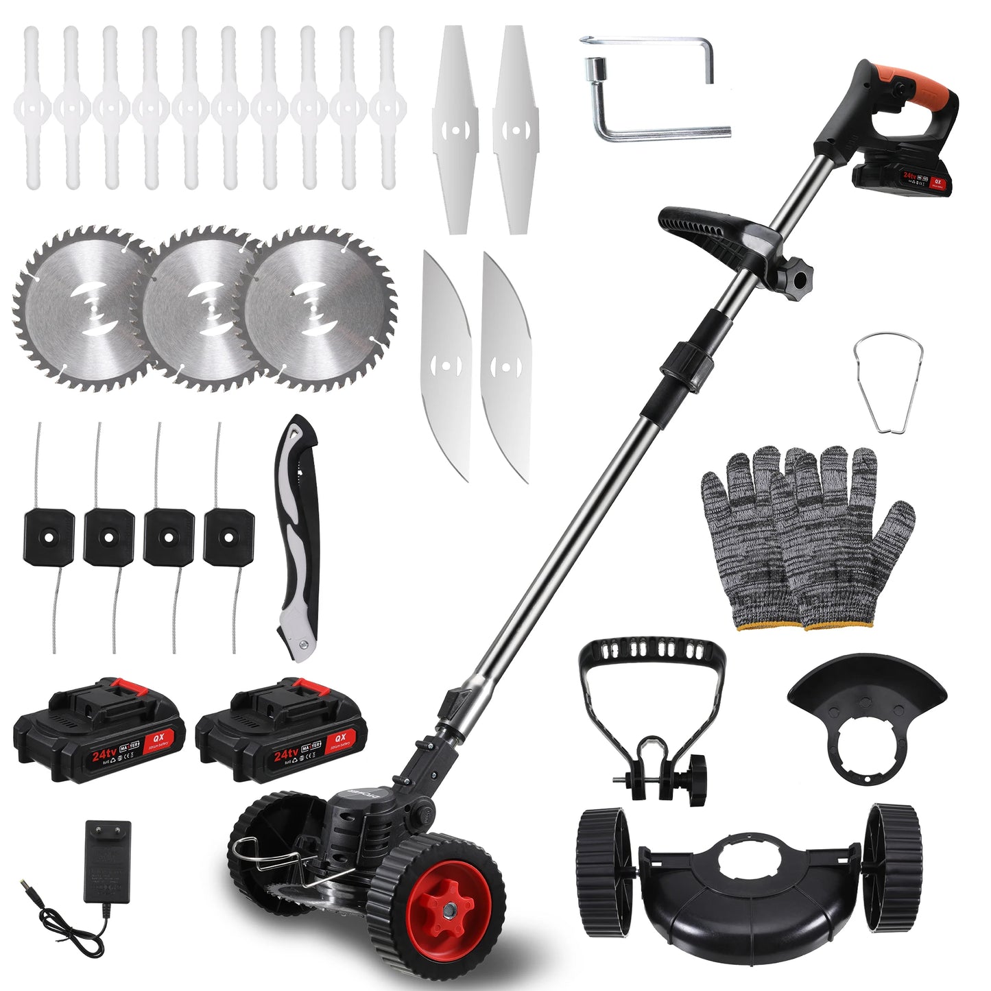 Cordless 21V Electric Lawn Mower With 1300mAh Battery