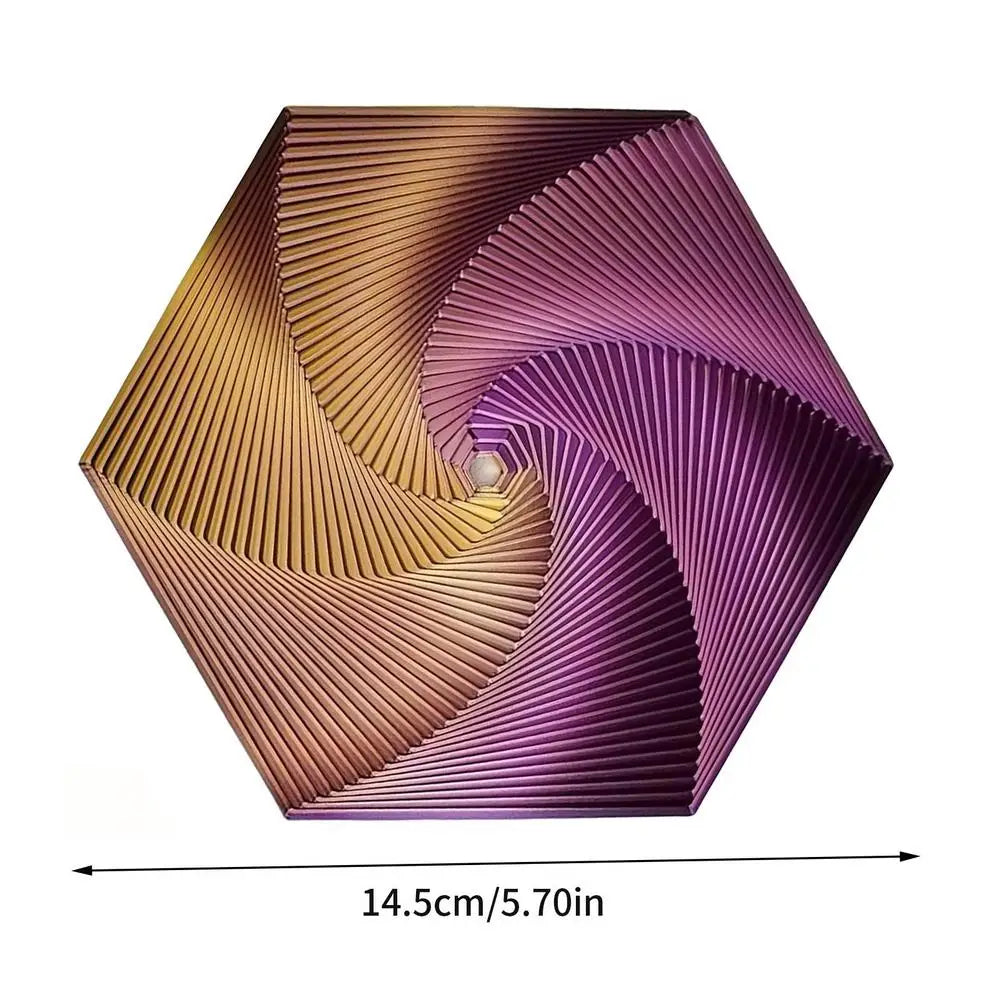 3D Printed Fractal Fidget Hexagon Sensory Toy