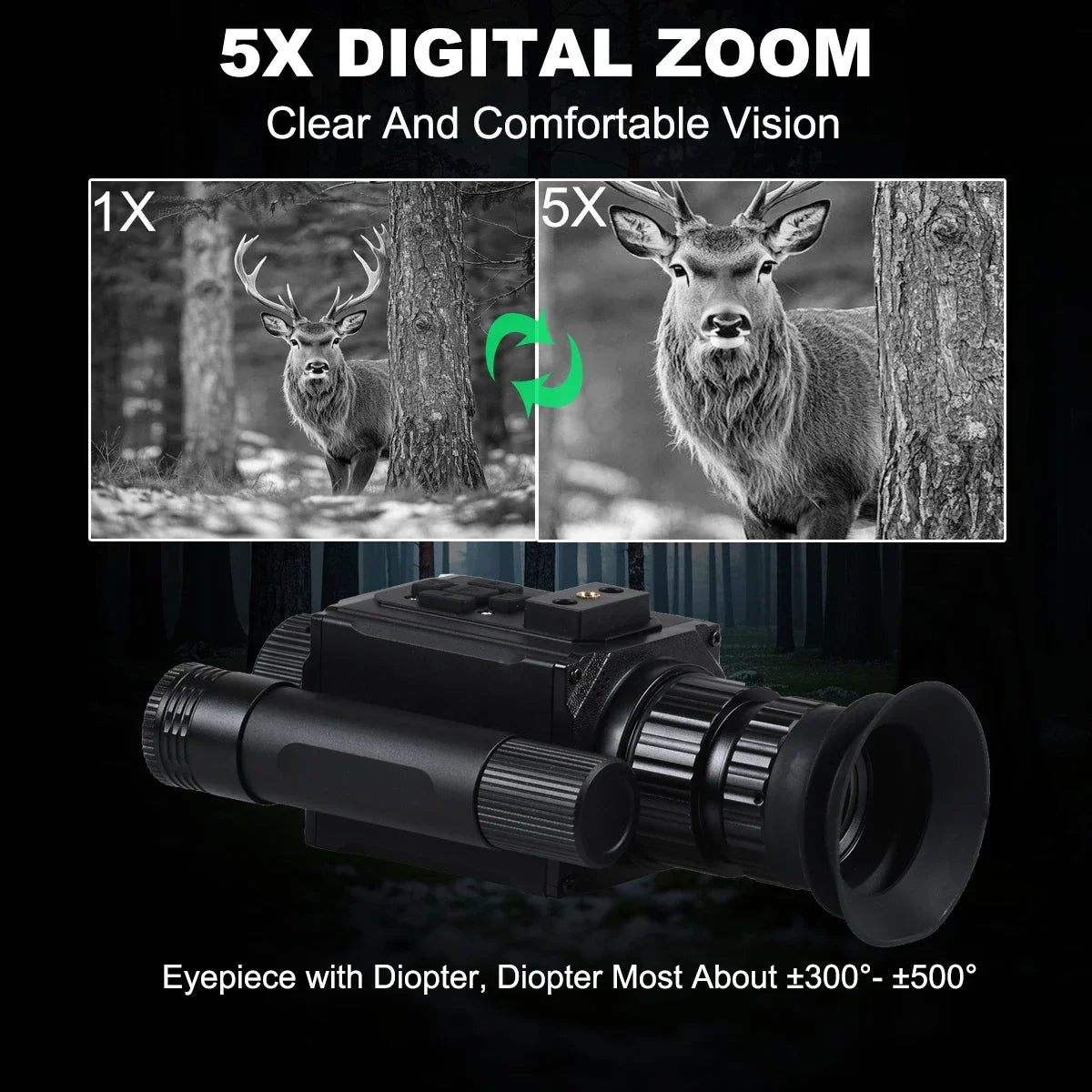 NK006 Night Vision Monocular With 5X Zoom