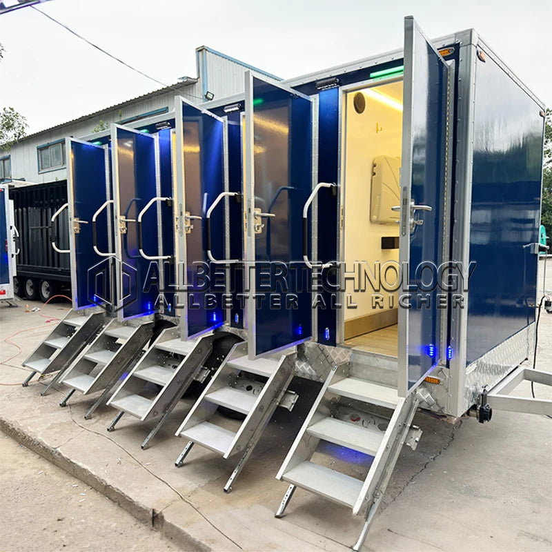 Allbetter Outdoor Luxury Portable Toilet Trailer for Beach Weddings