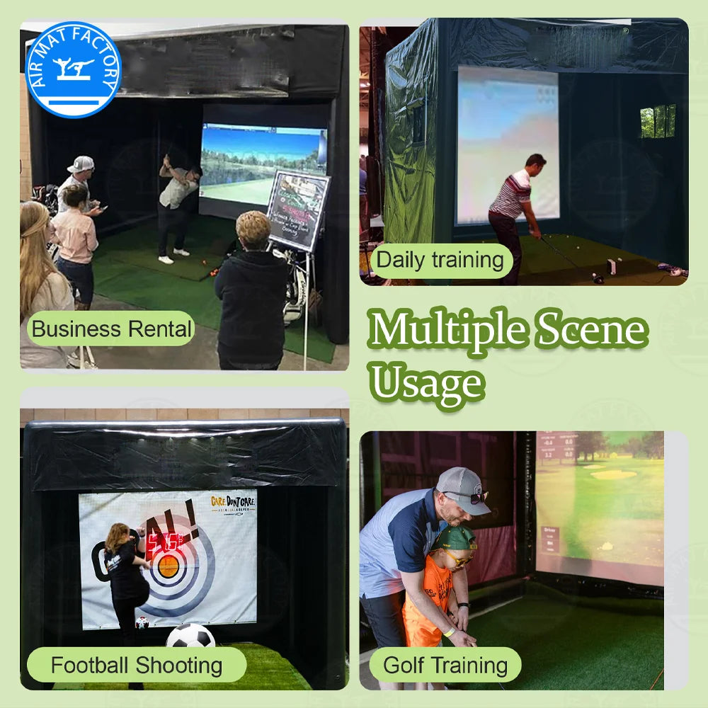 Hign-concerned Golf Simulator Tent For Swing Practice