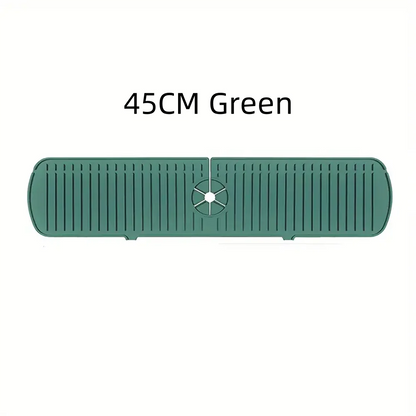 Silicone Drain Mat, Kitchen Faucet Sink Splash Guard,  Sink Draining Pad Behind Faucet,For Kitchen & Bathroom Countertop Protect