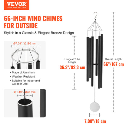 Wind Chimes for Outside Deep Tone Unique Outdoor Decor Patio Porch Garden