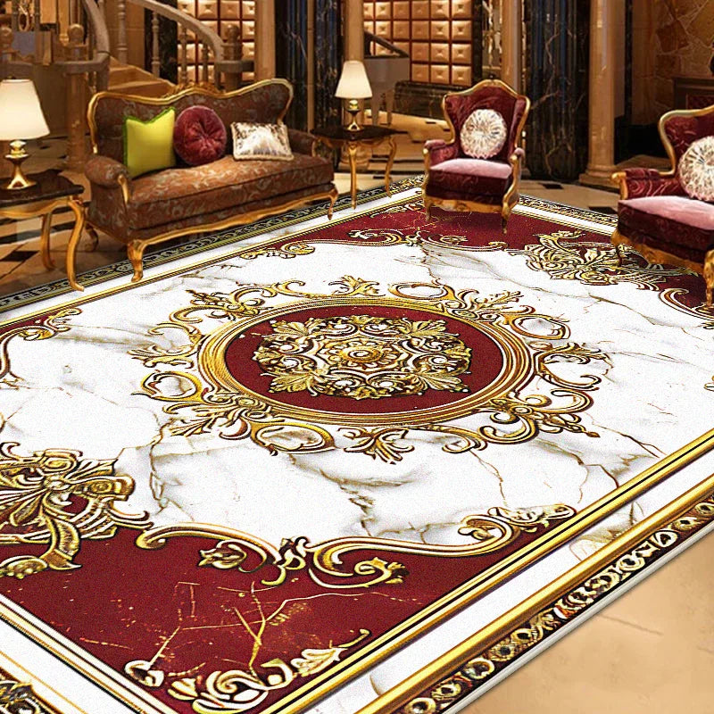 Gorgeous Retro European Carpet Living Room Large Area Decoration Sofa Area Rugs for Bedroom Cloakroom Non-slip Floor Mats Ковер