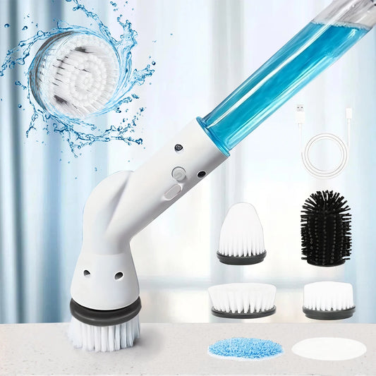 Cordless Electric Spin Scrubber Multi Surface Cleaner For Bathroom Kitchen