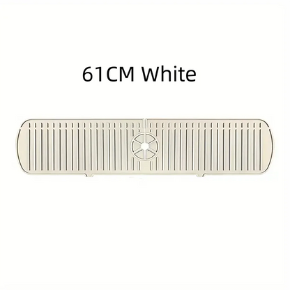 Silicone Drain Mat, Kitchen Faucet Sink Splash Guard,  Sink Draining Pad Behind Faucet,For Kitchen & Bathroom Countertop Protect