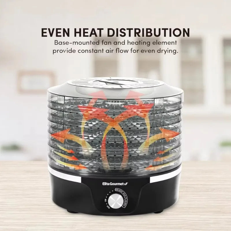 Hign-concerned Food Dehydrator 5 BPA Free Trays Pro Kitchen