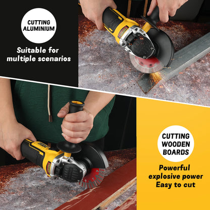 DEWALT 18V Max Brushless Angle Grinder - 125mm Flat Head, Bare for Metal Cutting, Stone Grinding & Woodworking