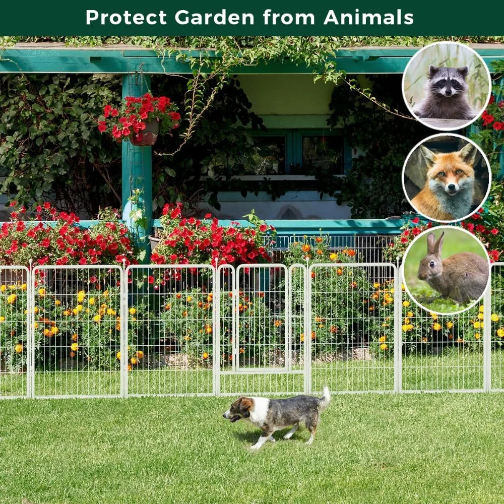 Feature Garden Fence No Dig Metal Gate With Panels
