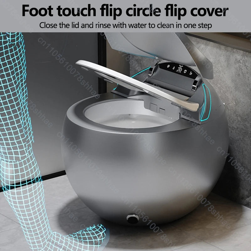 Buffer Smart Toilet Bidet With Auto Flush Heated Seat Remote