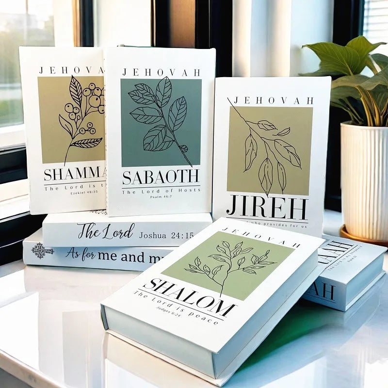 Christianity Luxe Fake Book Storage Box Home Decor Jesus Bible Decorative Books Coffee Table Simulation Book Interior Decoration