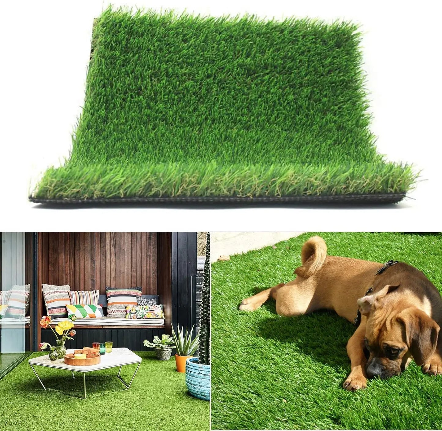 Realistic Thick Artificial Grass Turf Indoor Outdoor
