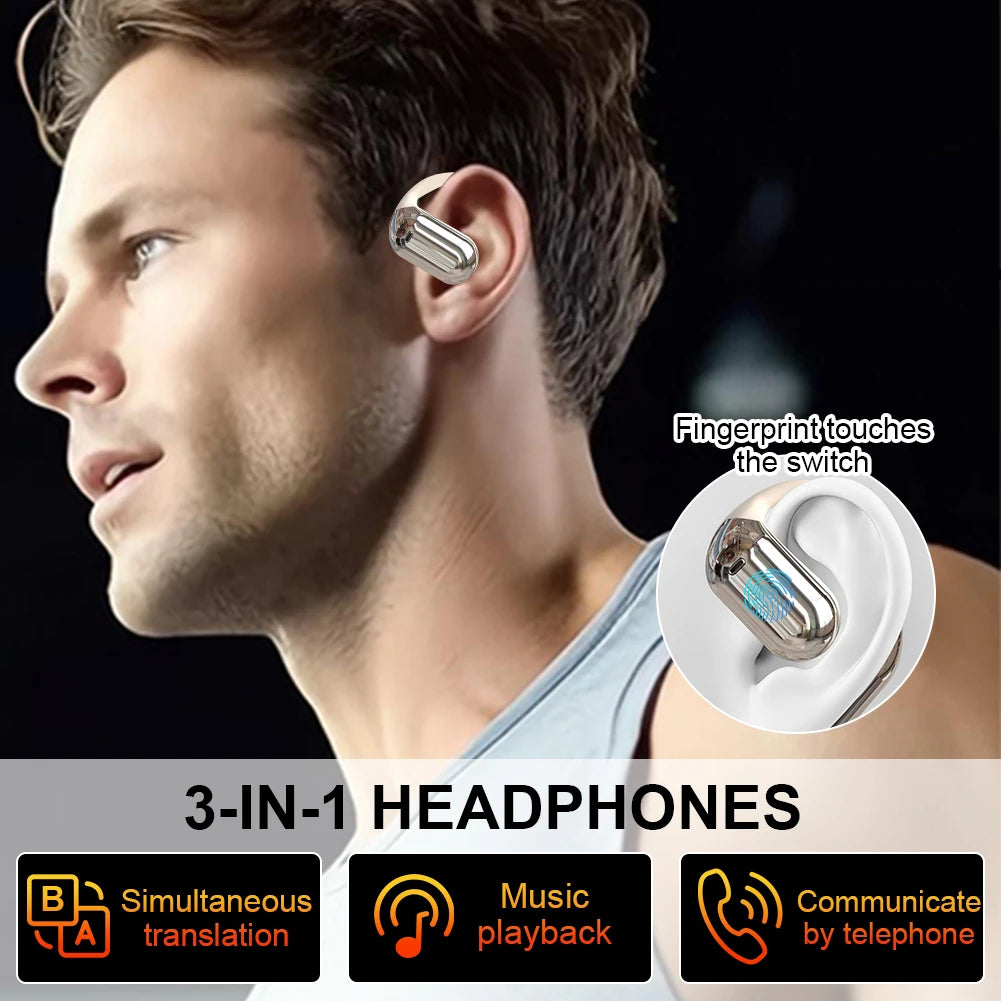 ALLOYSEED 3 In 1 AI Real Time Translator Earbuds Travel