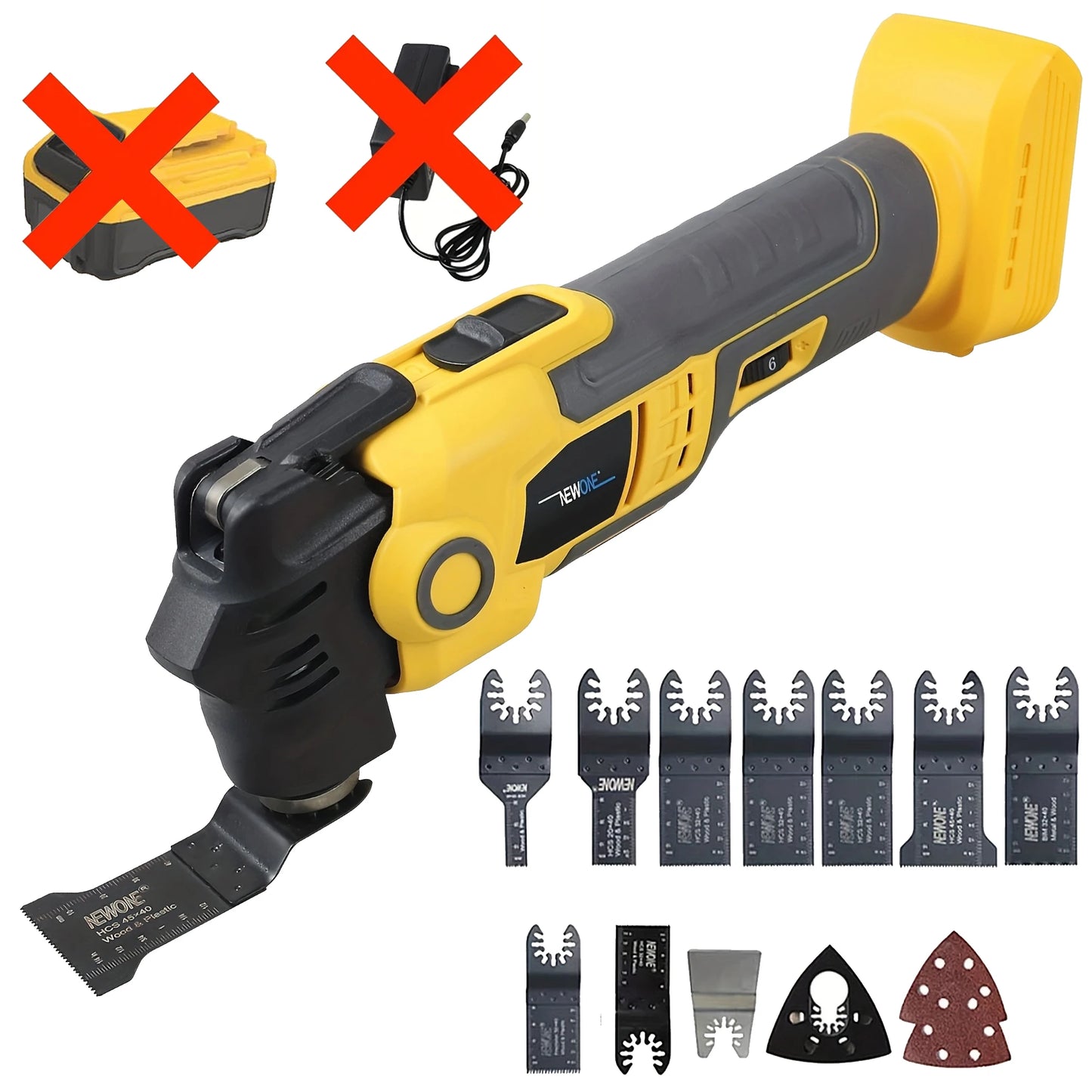 NEWONE 20V Max Oscillating Multi Tool Anti-Vibration Cordless Kit