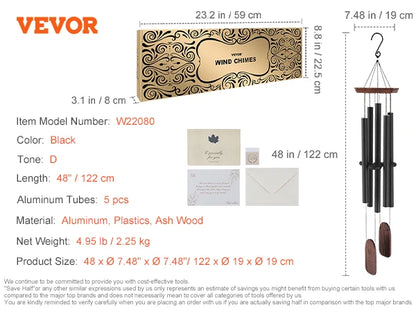 Wind Chimes for Outside Deep Tone Unique Outdoor Decor Patio Porch Garden