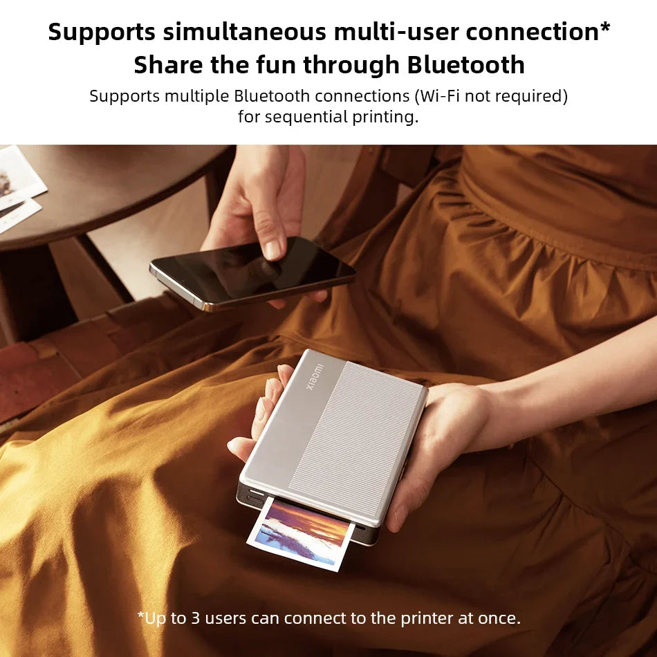 Xiaomi Portable Photo Printer 1S Bluetooth 5.2 Wireless