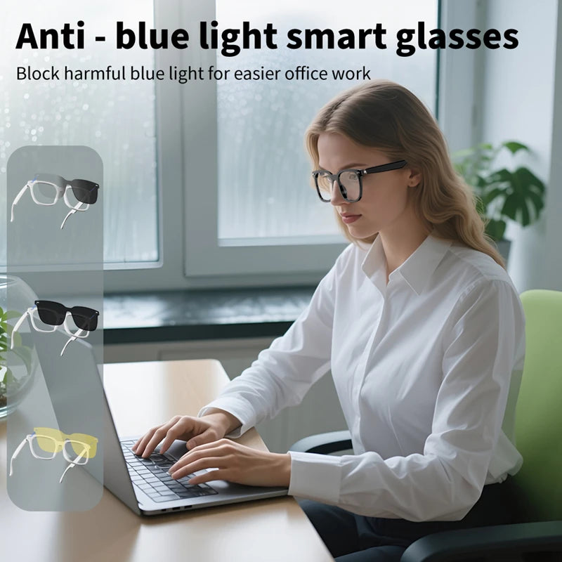 Xiaomi Magnetic Sleeve Mirror Changes Color Smart Bluetooth Glasses AI Translation Real-time Meet Simultaneous Interpretation