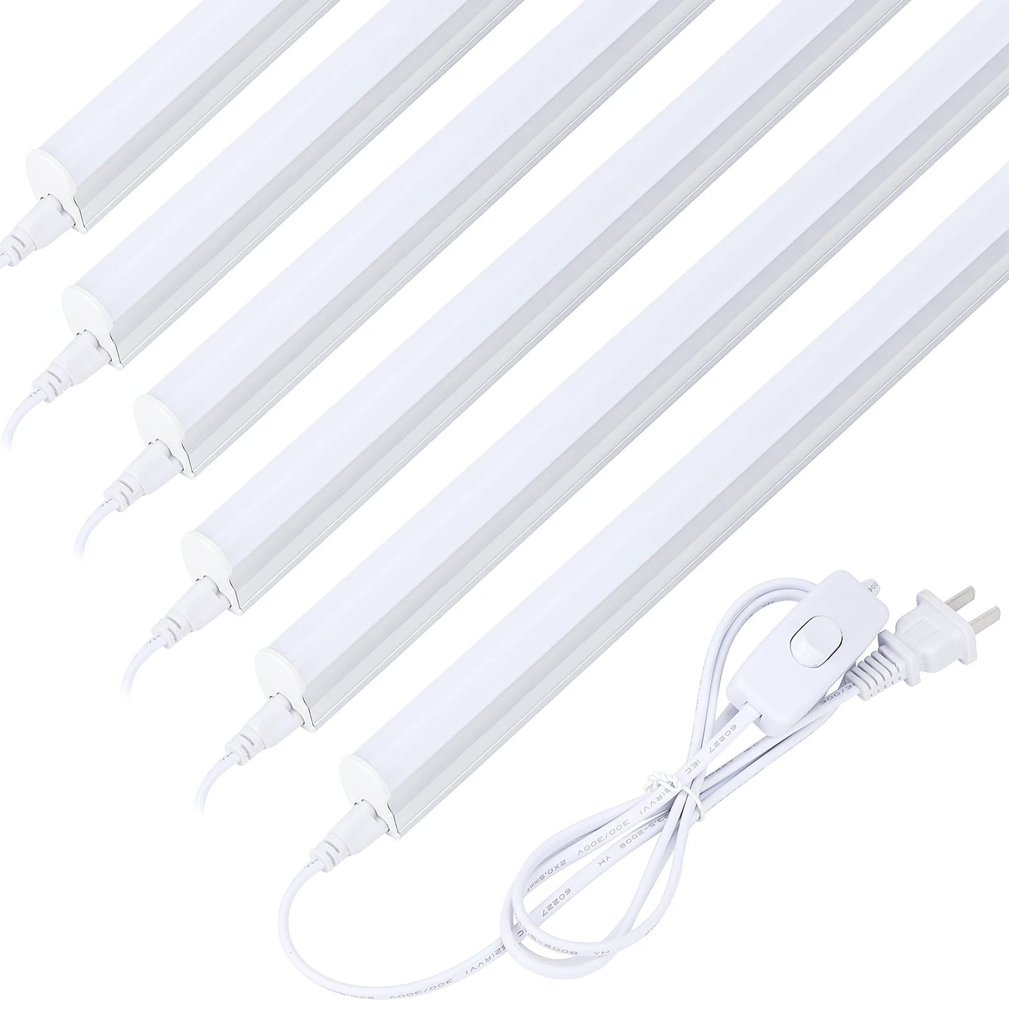 Barrina LED Shop Lights Utility Fixture 6 Pack Super Bright