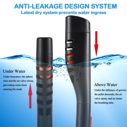 Full Face Snorkel Mask With Breathing System And Camera Mount