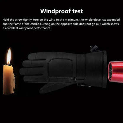 USB Heated Gloves For Winter Outdoor Cold Weather Waterproof