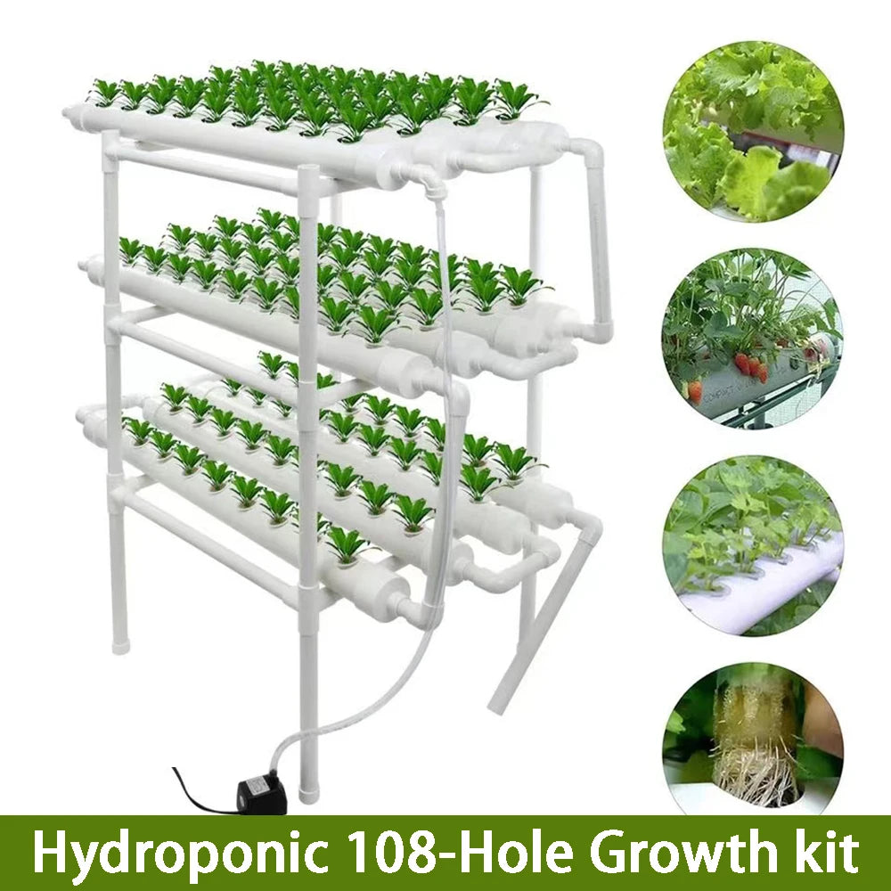 Hydroponics 3-Layer Growing System for Vegetables and Herbs