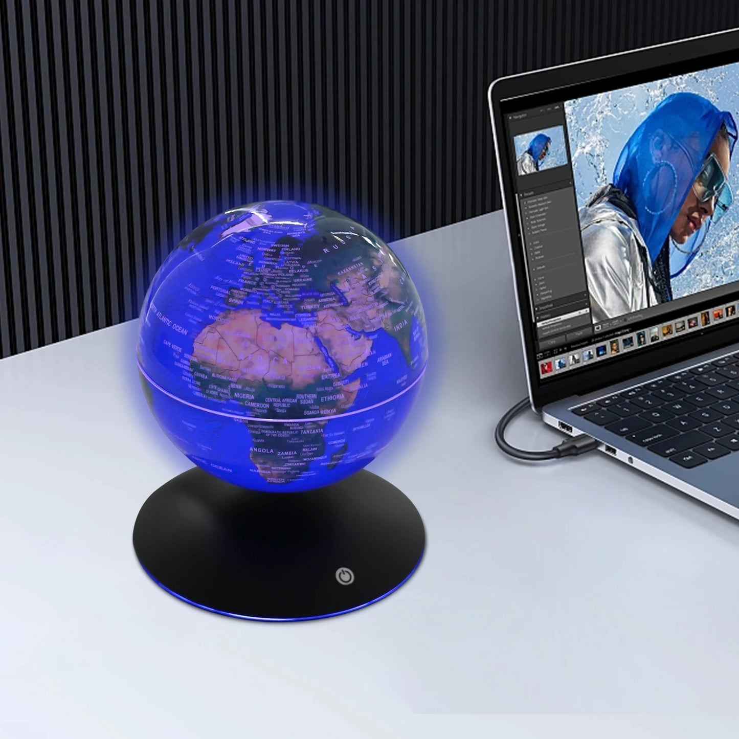 Hign-concerned Levitating Globe Luminous Suspended Magnetic Levitation Rotation