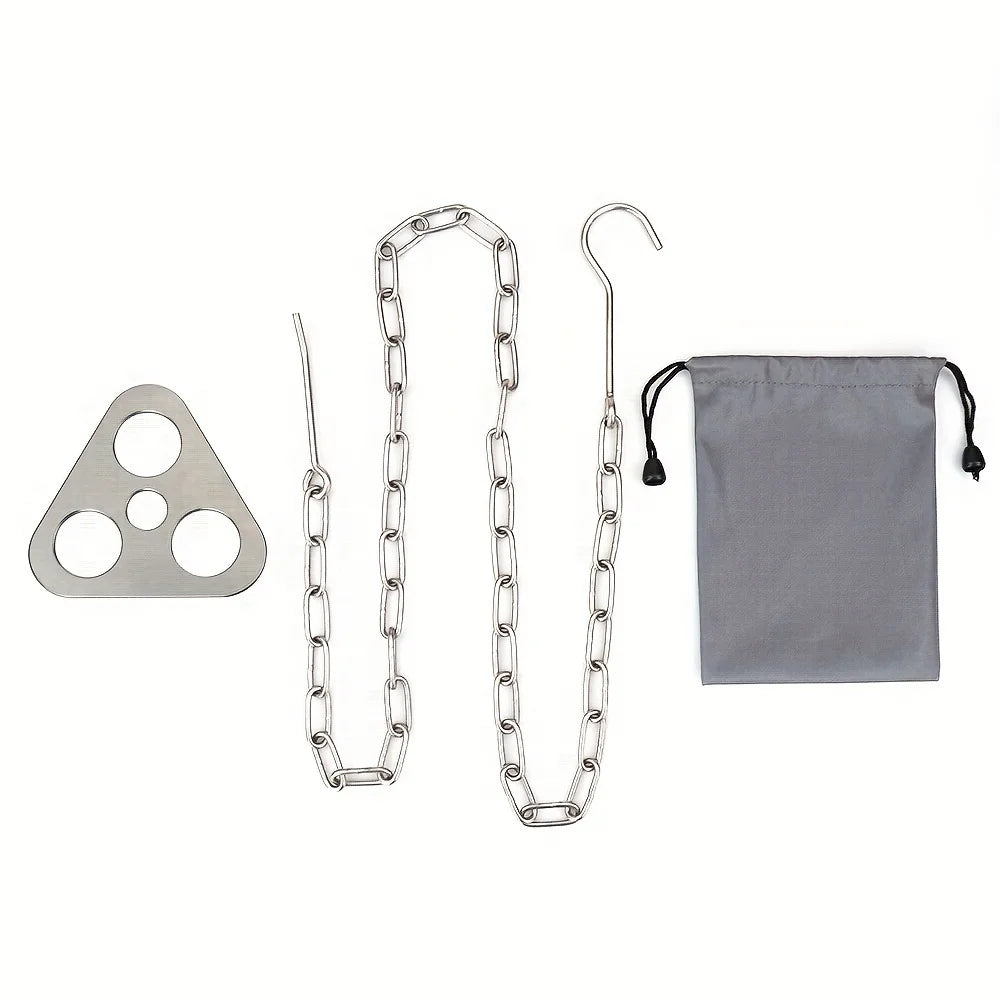 Choice Portable Camping Tripod Barbecue Rack For Campfire Cooking