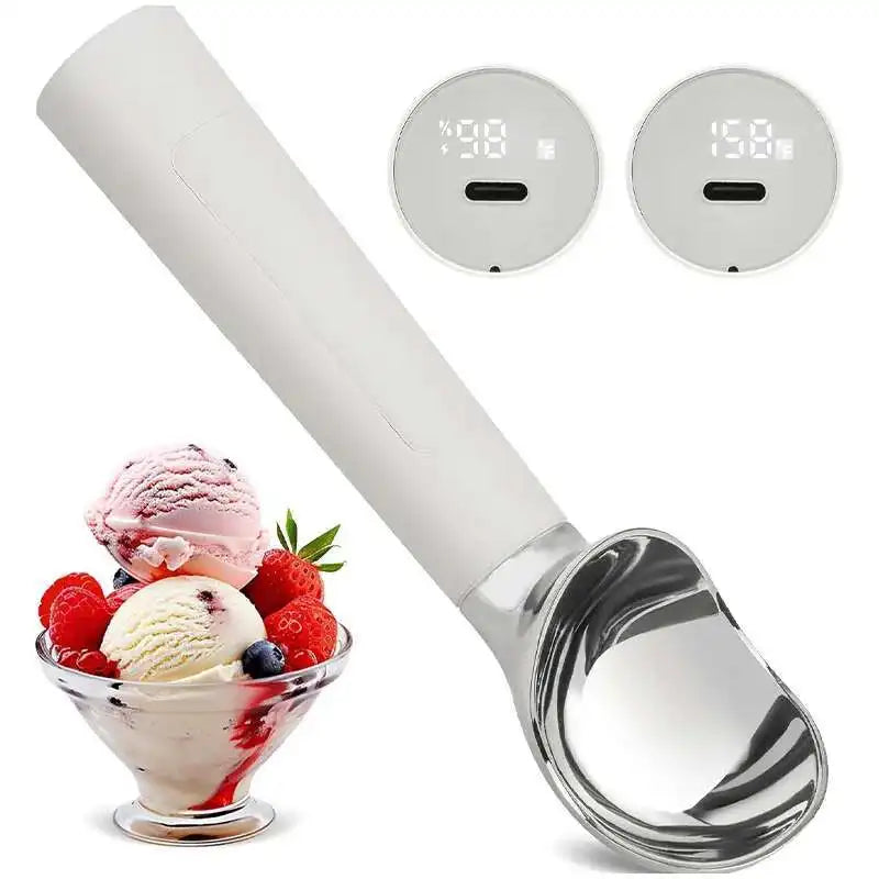 Rechargeable Heated Ice Cream Scoop With Rapid Heating
