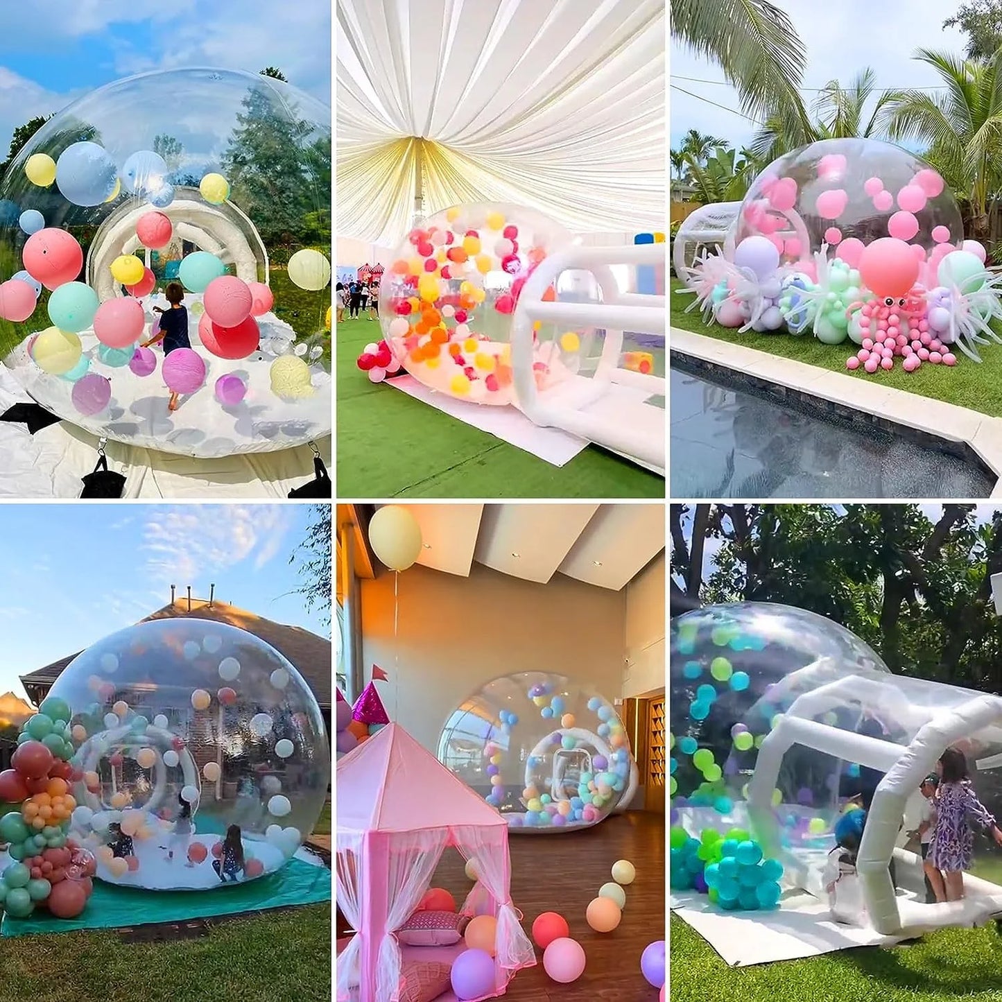 Inflatable Bubble Dome House Clear Tent With Blower