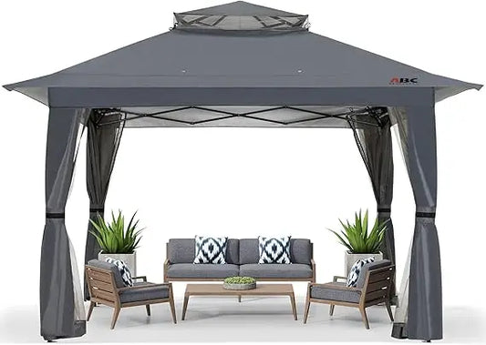 MKDK Pop Up Gazebo Outdoor Canopy Tent Mosquito Netting