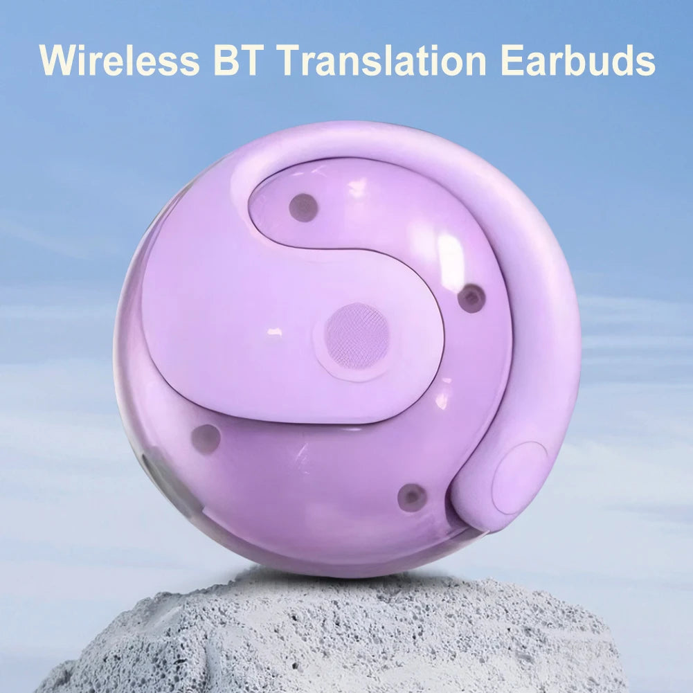 Wireless BT AI Translation Earbuds 99% Accuracy 144 Languages Real-time Language Translation Earphones Smart Voice Translator
