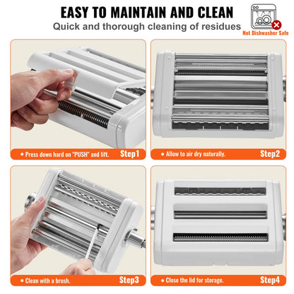 KitchenAid Pasta Attachment 3-in-1 Stainless Steel Roller Cutter Set