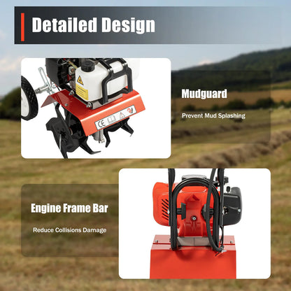 52cc Gas Mini Cultivator For Yard And Garden Tilling