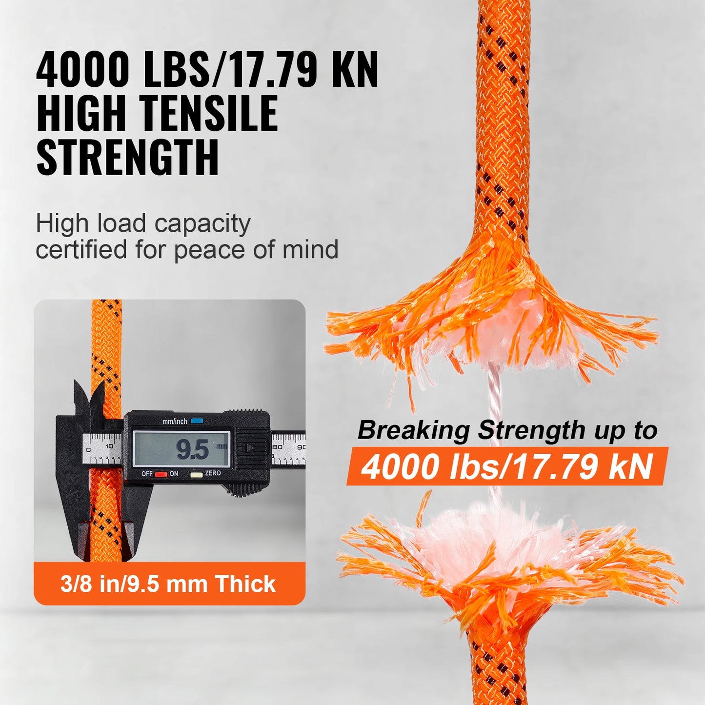 SucceBuy DualWeave Polyester Rope For Outdoor Adventures