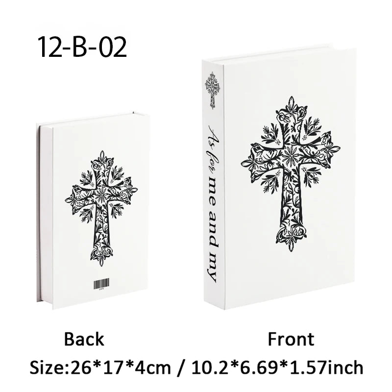 Christianity Luxe Fake Book Storage Box Home Decor Jesus Bible Decorative Books Coffee Table Simulation Book Interior Decoration