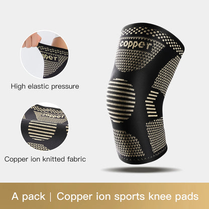 Copper Knee Brace for Arthritis Pain Compression sleeve for Sports, Pain Relief
