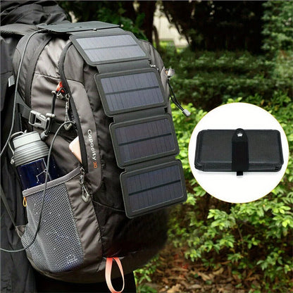 Portable Solar Power Bank Charger Panel For Mobile Phones