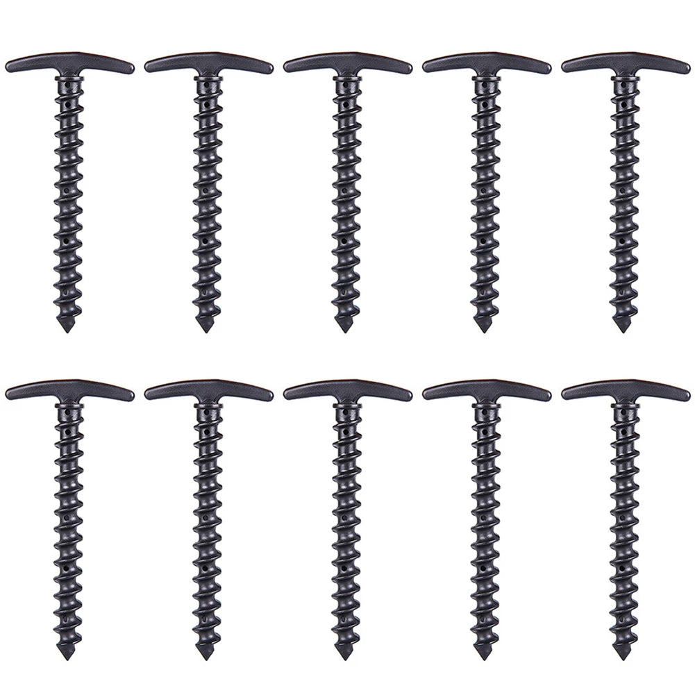 Windproof Fixed Screw Stakes Tent Pins Ten Pieces Pack
