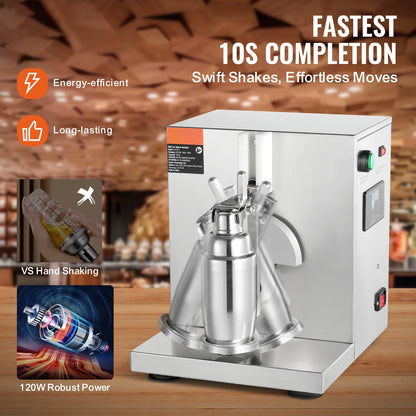 SucceBuy 120W Commercial Milkshake Maker for Milk Tea Shaker Machine