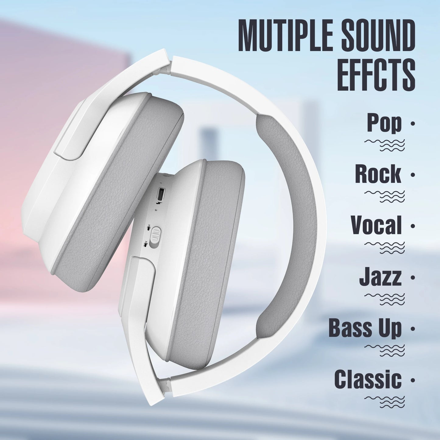 Kchibo Bluetooth Over Ear Headphones Wireless HiFi Stereo