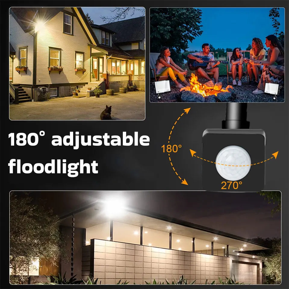 LED Flood Light Motion Sensor Outdoor Light LED 220V Led Lights Waterproof Outdoor Wall Light For Garden Decoration Outdoor Gate