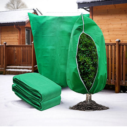 Tree Covers with Drawstring Plant Frost Blanket Plant Protection Covers Bags Fabric for Outdoor Garden Potted Plant Shrub