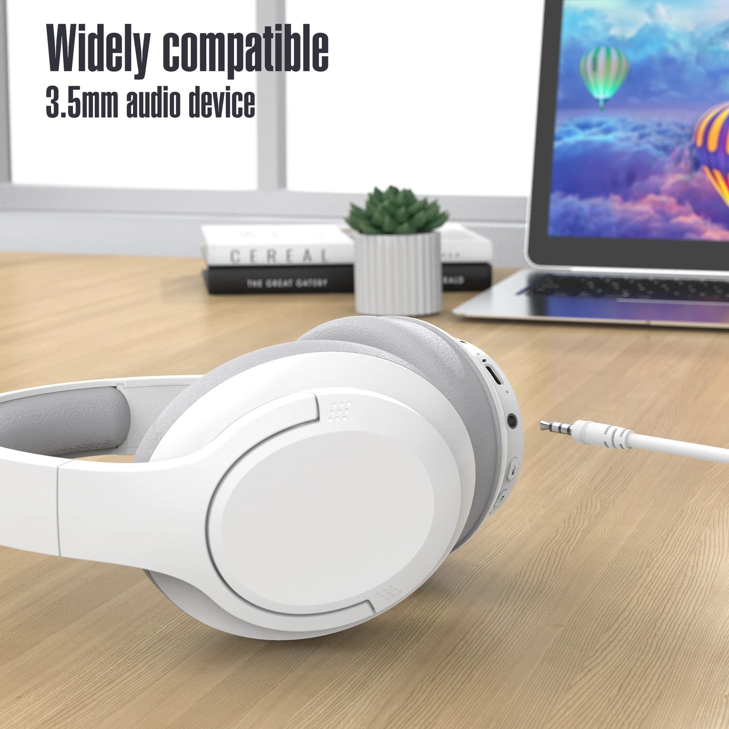 Kchibo Bluetooth Over Ear Headphones Wireless HiFi Stereo
