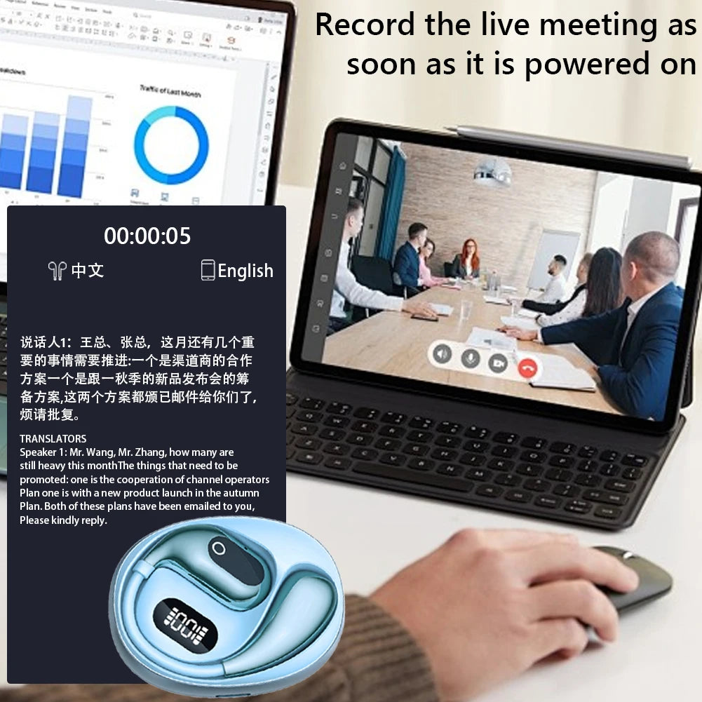 Alloet Wireless Translation Earbuds Real Time 138 Languages