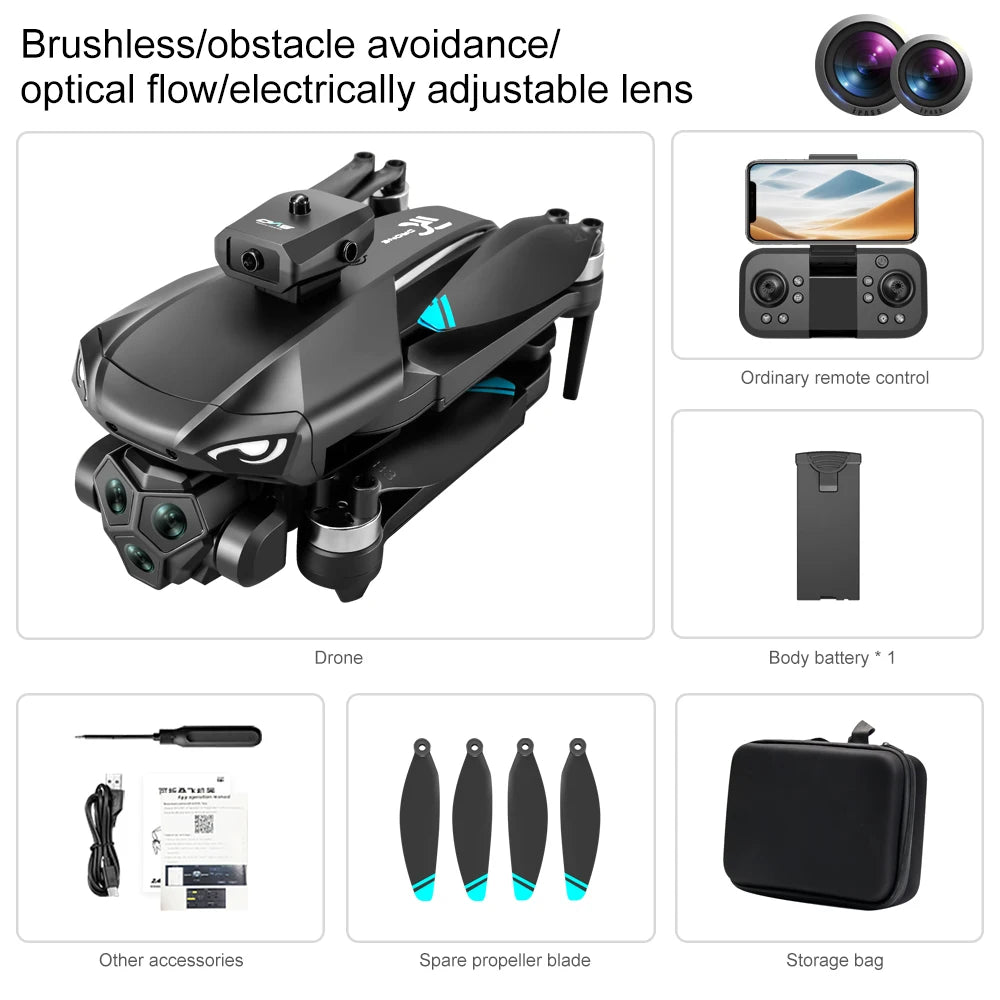 Camera 4K Drone Quad Copter With Brushless Motors FPV