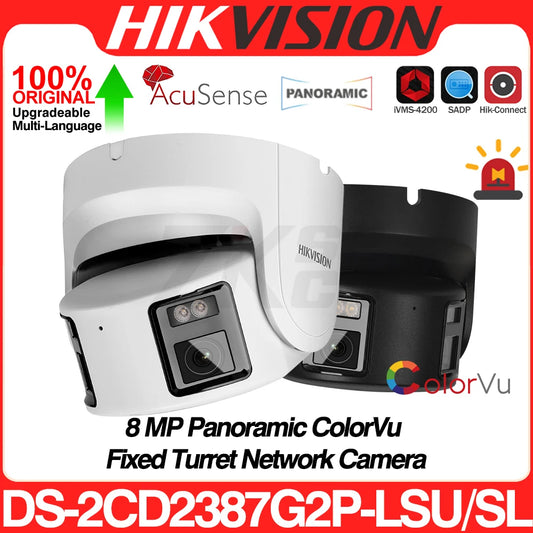 Hikvision 8MP Panoramic ColorVu Turret IP Camera 4K
