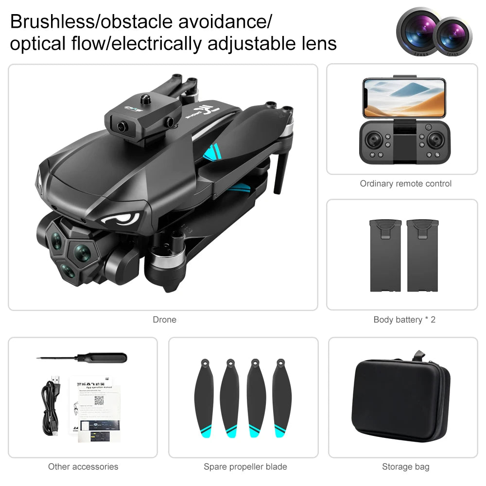 Camera 4K Drone Quad Copter With Brushless Motors FPV