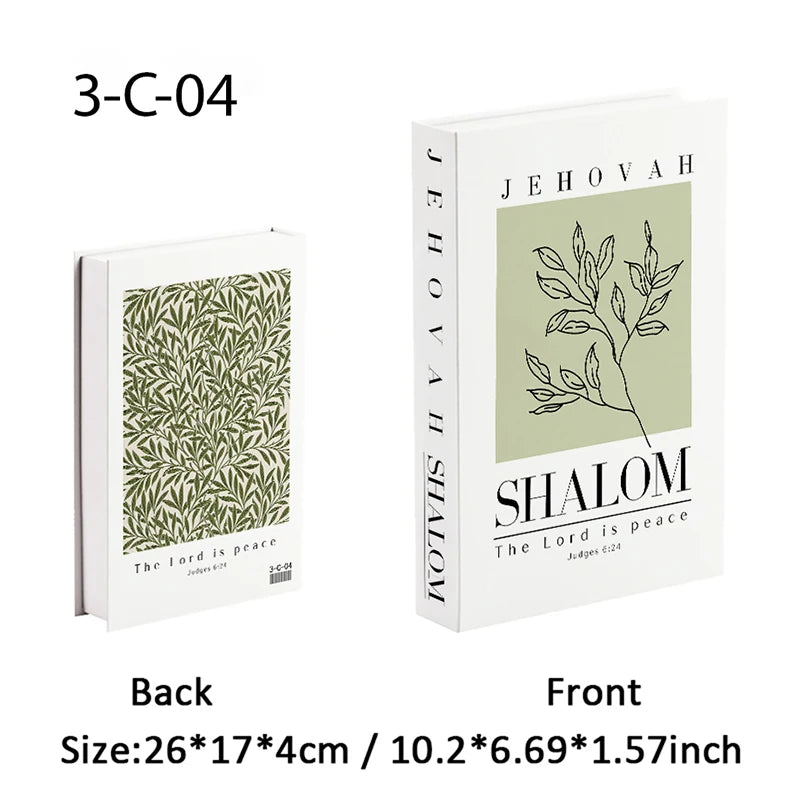 Christianity Luxe Fake Book Storage Box Home Decor Jesus Bible Decorative Books Coffee Table Simulation Book Interior Decoration